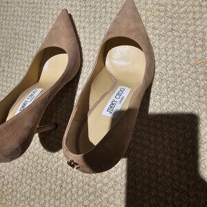 Jimmy choo love 100 suede pumps